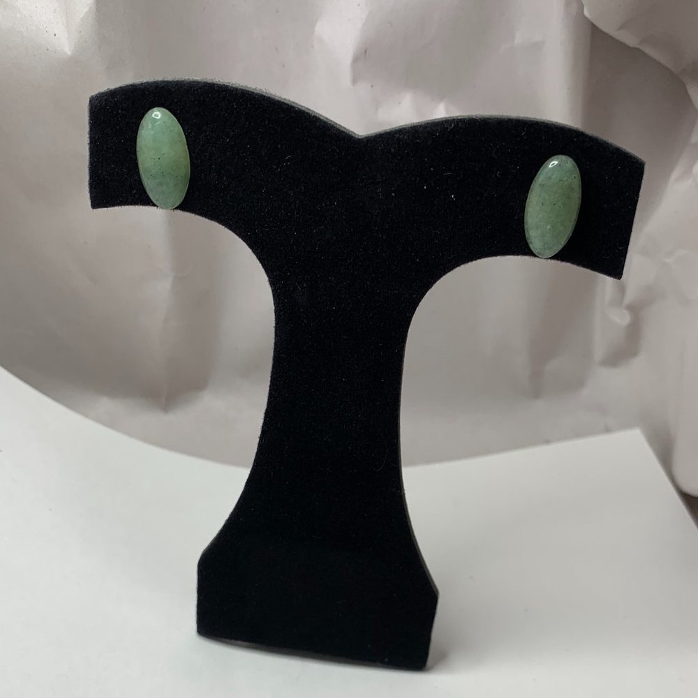 Aquamarine 18kt gf Post Earrings
